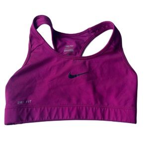 NIKE • Dri-Fit Pro Classic Mid-Impact Racerback Swoosh Sports Bra • Size Small
